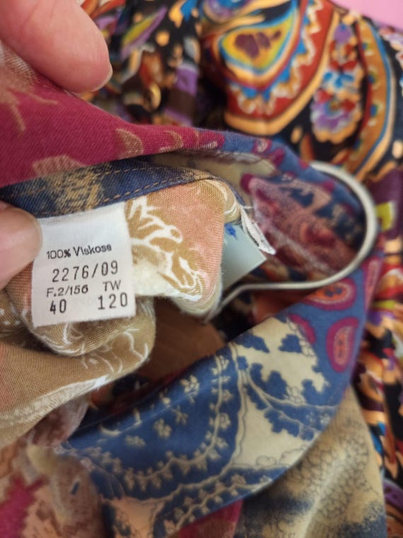 Vintage Patchwork Pattern Shirt – Men’s Statement… - image 5