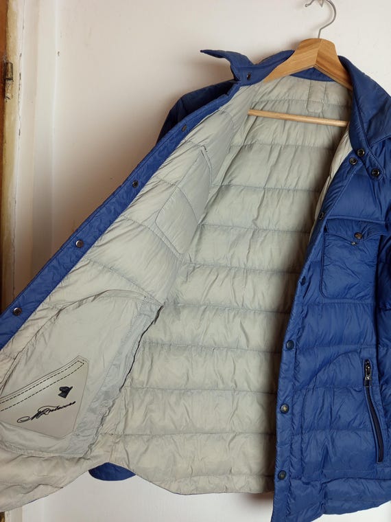 Montecore Packable Down Jacket Men S Blue Lightwe… - image 10