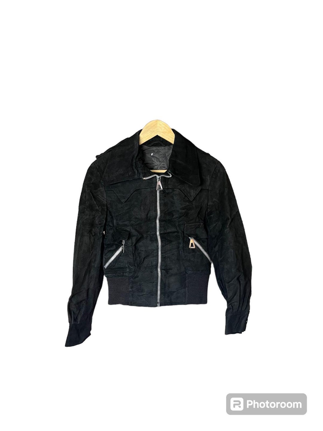 Vintage / 80's / Women's / Black / Suede / Leather / Jacket Vintage / 80's / Women's / Black / Suede / Leather / Jacket