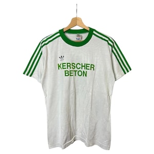 Vintage / 70&#39;s/80&#39;s / Adidas / #6 / template / Football / shirt / Made in West Germany / White/Green colour