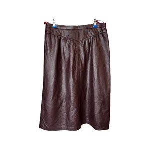 Vintage / 80er Jahre / Dunkellila / Leder / Rock / 100% Leder / Reißverschluss