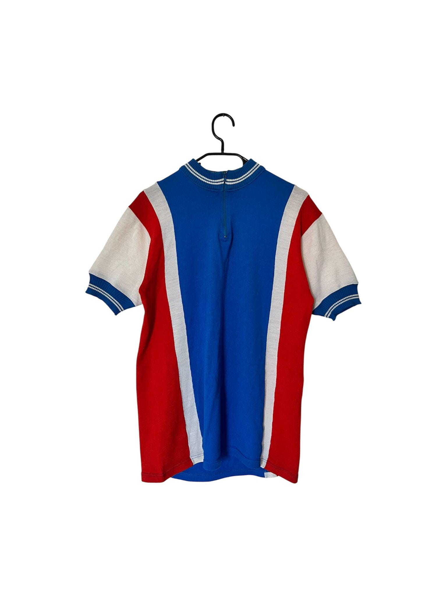 Maillot De Cycliste Vintage Années 70 - Adidas, Noir Et Jaune, Taille Small/Medium, Occasion Bel état