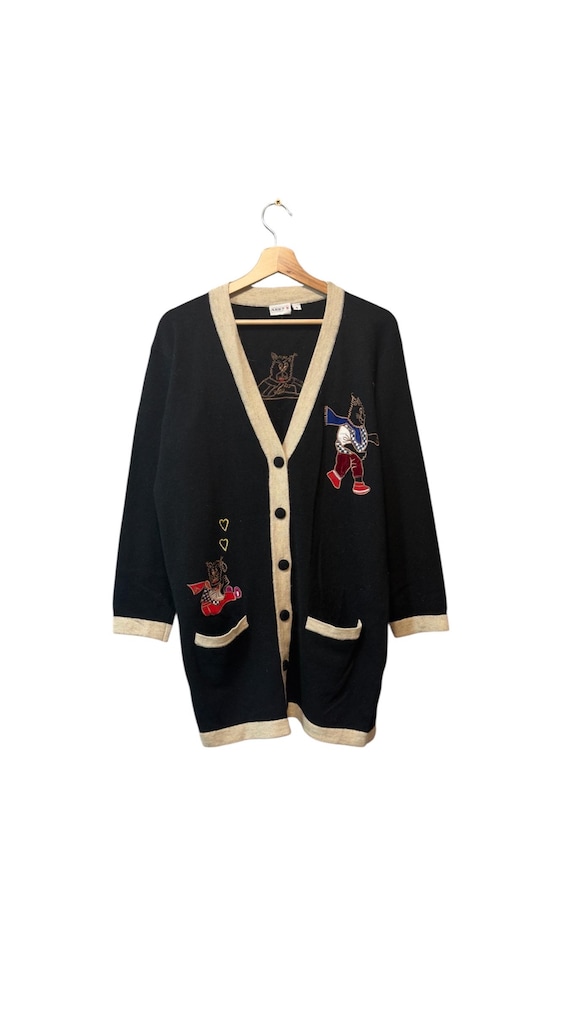 Vintage Anny N wool and angora cardigan