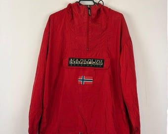 Vintage Y2k unisex Napapijri packable anorak
