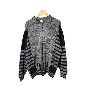 Vintage / 90&#39;s / Carlo Colucci / Sweater / 57% cotton / Grey/Black colour