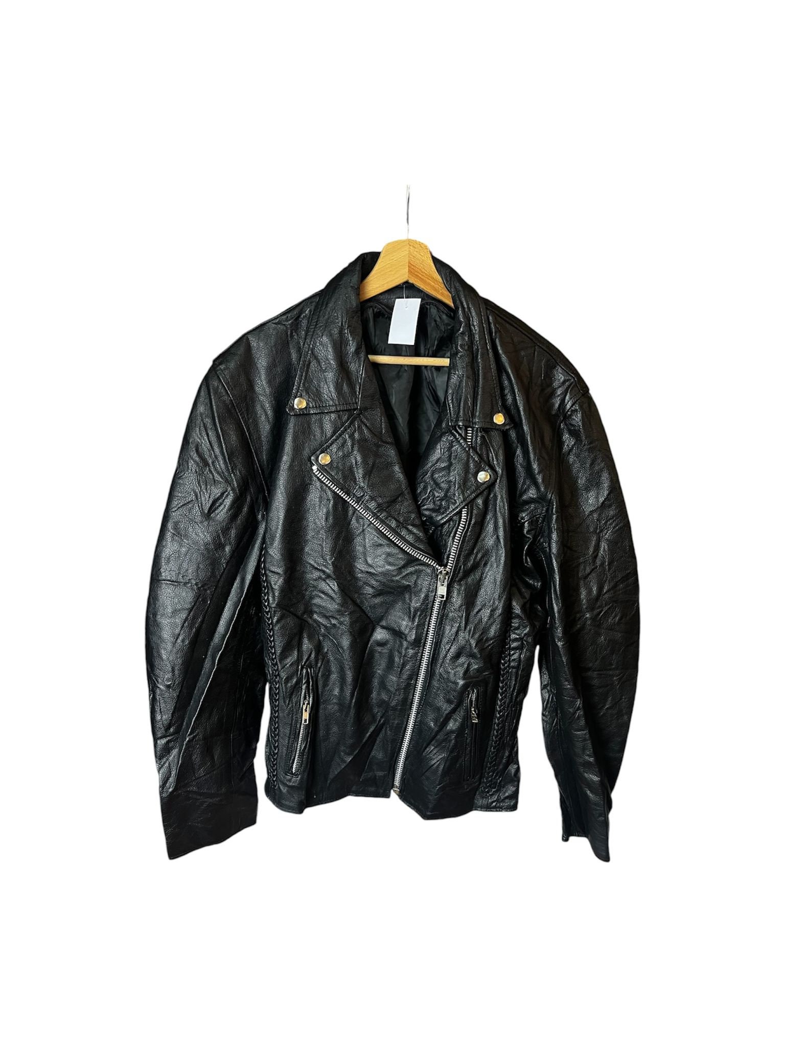 archive 00's y2k leather jacket M punk