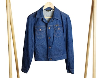 WranglerデニムジャケットXLブルー古着ダメージ当時物グランジ CBOY 90s WranglerアメリカンカウボーイズタグGジャンデニム
