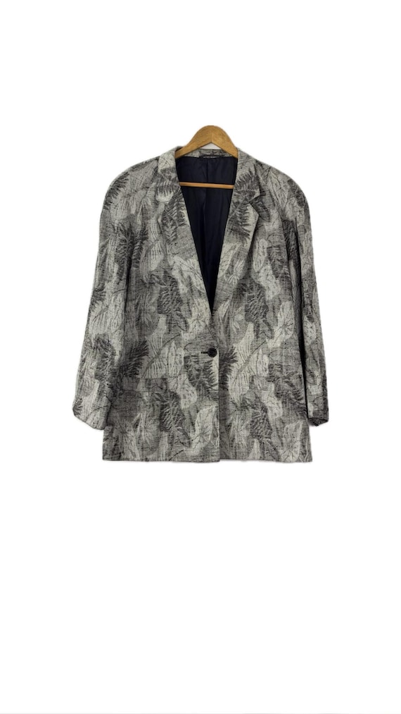 Vintage 80s Women's Wool blend shining blazer