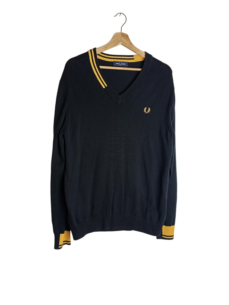 Fred Perry Black Yellow - Etsy