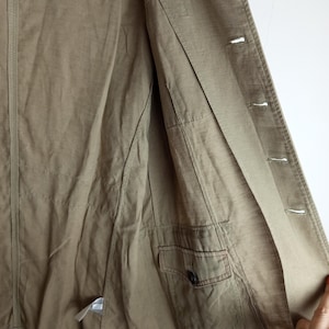 Carlo Colucci Linne Tencel Overshirt Beige Lättviktsjacka Storlek 52 bild 11