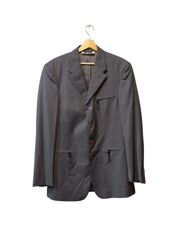 Versace, Vintage 90s Versace wool blazer L men