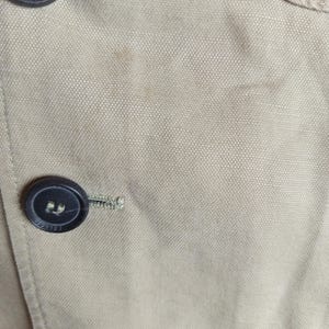 Carlo Colucci Linne Tencel Overshirt Beige Lättviktsjacka Storlek 52 bild 10