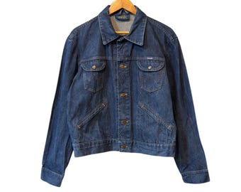 Vintage Wrangler jeansjacka från 80-talet, tillverkad på Malta
