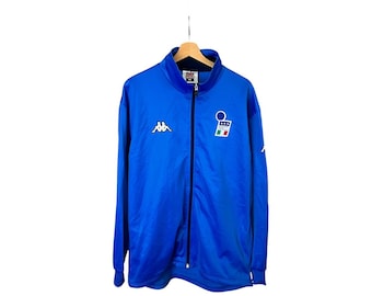 Italy 1990 90's プルオーバージャケット Vintage 1990s Italia Embroidered Zip up Sweatshirt - Etsy