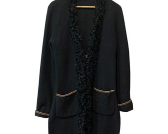 Vintage / 90er / Etro / Strickjacke / Strickjacke / Italien / Wolle / Kaschmir