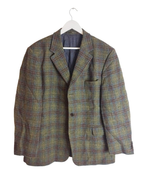 Vintage 90's Harris Tweed wool blazer XXL - image 2