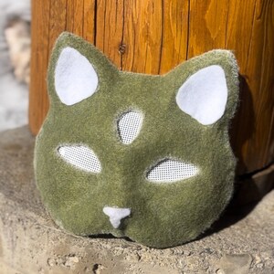 Mossy Alien Cosplay Therian Cat Mask