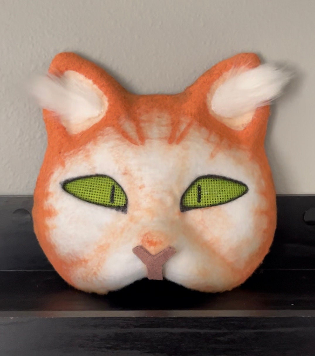 orange tabby cat therian mask in 2023  Cat mask, Orange tabby cats, Dog  mask