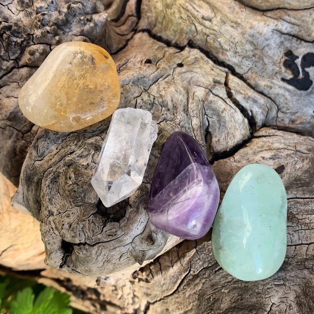 Crystal Set - Crystals for Financial Abundance Gifts Healing Gemstone ...