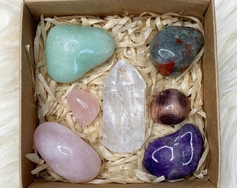 Crystal Collection Box Set Kristalle für Anfänger Kristallsammler Edelstein-Geschenk-Heilung setzt Kristalle Einzigartige Geschenkideen für alle Altersgruppen