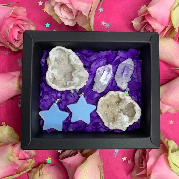 Matching Crystal Calming Gift Set Natural Gemstone Bestfriend Gifts Healing Stones Crystals Box Set Presents For Sale Next Day Delivery UK