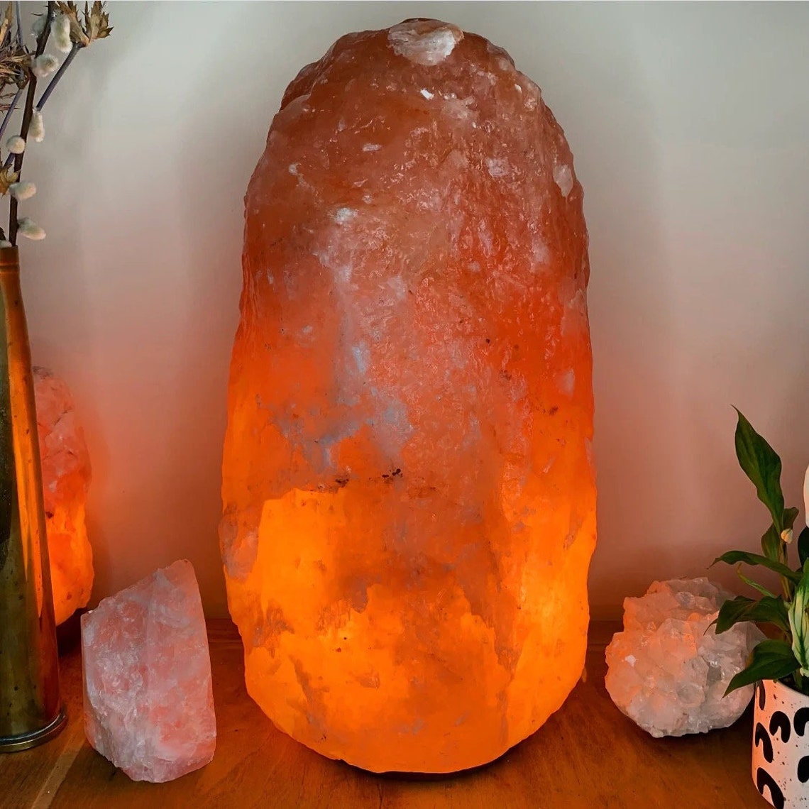 Himalayan glow salt lamp natural hand carved himalayan pink salt lamp