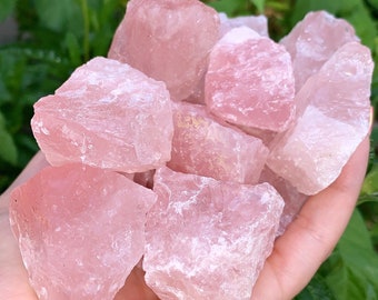 Rose Quartz Raw Rough Crystal Natural Pink Universal Stone of Love Crystals Gift Shop UK
