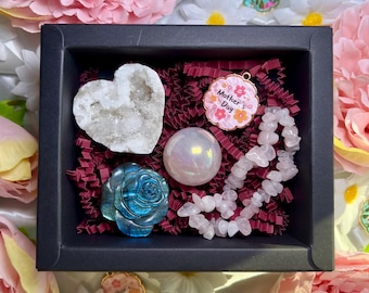 Moederdagcadeaudoos - Always There Natural Crystal Healing Stone Mother Gifts-boxset