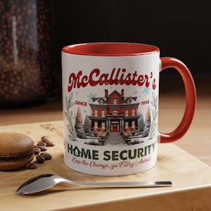 Home Alone Christmas Mug - McCallister&#39;s Security, 11 & 15 oz Mug, Holiday Coffee Mug, Christmas Mug, Christmas Gift, Christmas Cup