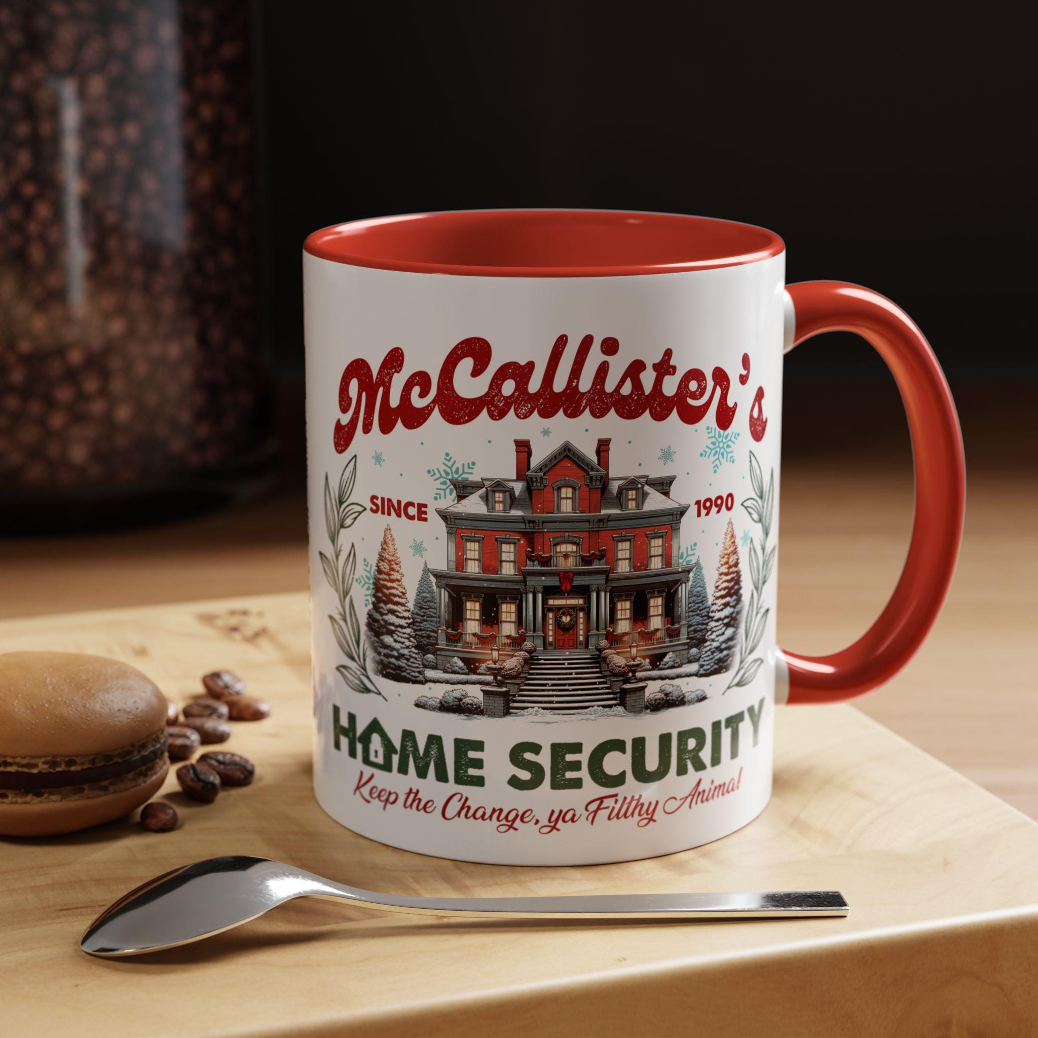 Home Alone Christmas Mug - McCallister's Security, 11 & 15 oz Mug, Holiday Coffee Mug, Christmas Mug, Christmas Gift, Christmas Cup