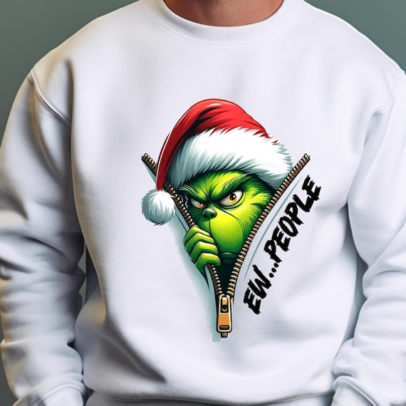 Sudadera de Grinch de Ew People, camiseta divertida de Grinch