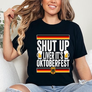 Shut Up Liver Oktoberfest Shirt, Retro Oktoberfest 2025 T-Shirt, Prost Shirt, Retro Craft Beer Shirt, Beer Drinking Shirt, German Beer Shirt