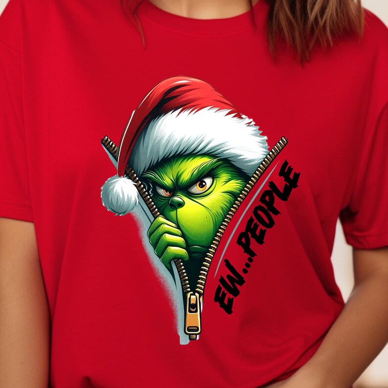 Il Grinch - Maglietta da uomo/donna unisex, motivo a stelle