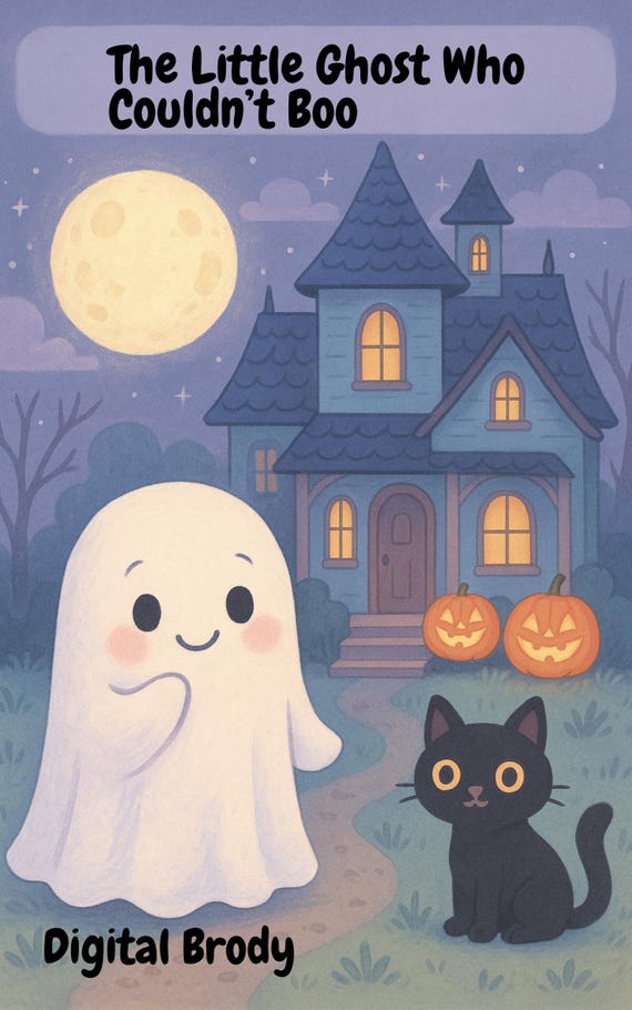 Halloween Ghost Story eBook for Kids – Printable PDF Digital Download