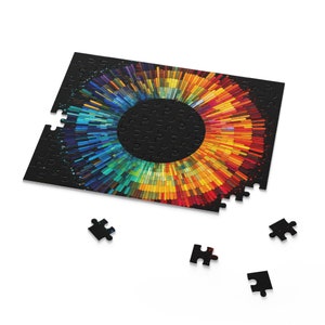 Colorful Circular Puzzle With Artistic Color Palette, Mindful ...