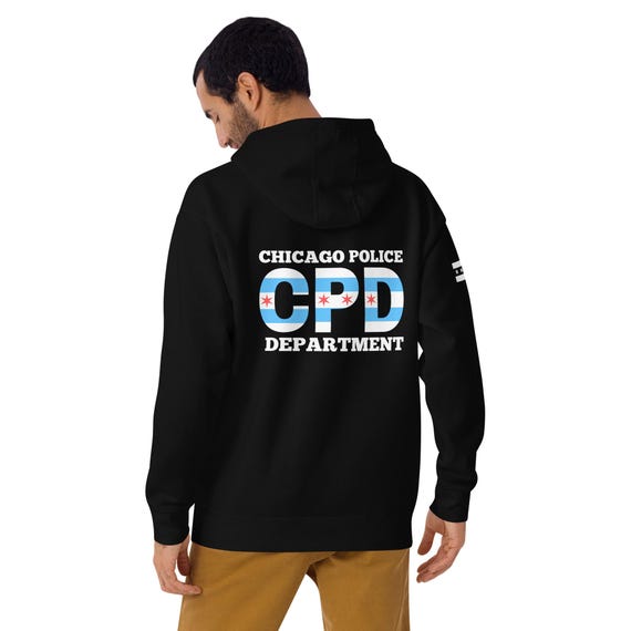 Chicago Police Department Flag Hoodie Etsy