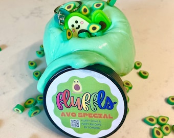 Limited Edition - Adorable Avocado Slime with Keychain