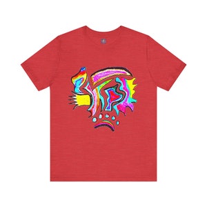Abstract Shirt, Artsy Tee, Geometric Top, Artistic Shirt, Artist Gift, Aesthetic Tshirt Streetwear Graphic tees Grunge Clothing, Minimalist