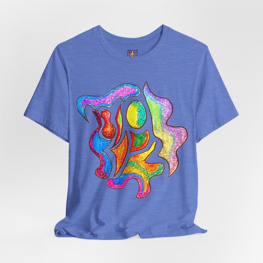 Abstract Art T-shirt, Colorful Graphic Tee, Artsy Design - Etsy