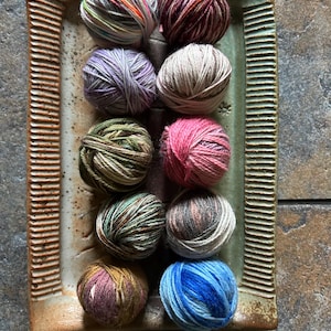 scrappy mini sock yarn balls