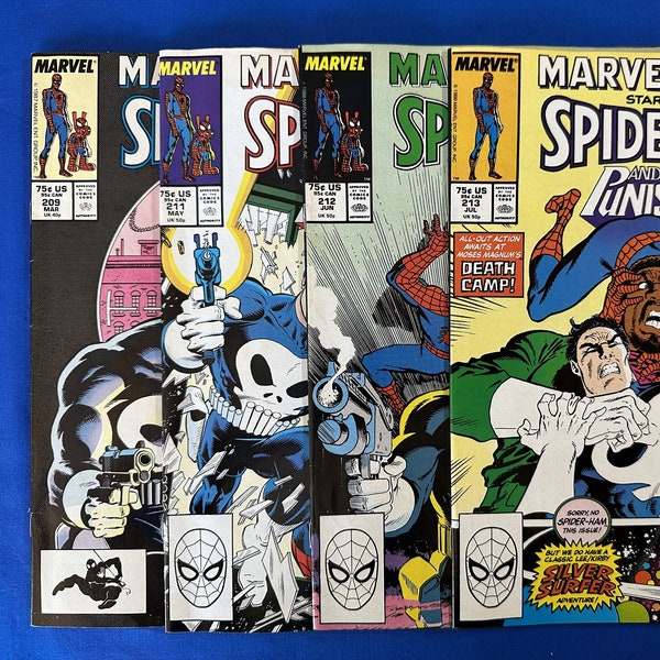 Marvel Tales starring Spider-Man and featuring The Punisher - Pick an Issue - 209 211 212 213 - Direct Edition Comic Books - Fine Condition