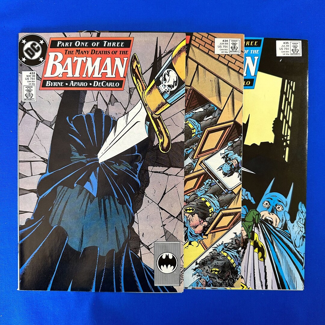 Batman the Many Deaths of Batman Pick an Issue 433 434 Etsy