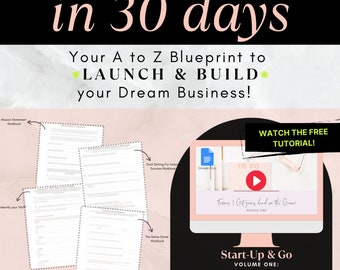How to Start A Business in 30 days | Your Ultimate Business Launch Blueprint Volume 1