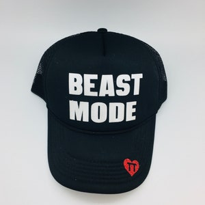 Funny Trucker Hat Beast Mode fitness gift idea Workout Gym Adjustable hat Mesh Back Fitness Humor Baseball Hat trucker hat gym friend gift