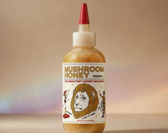 Sparkle Mushroom Honey with Adaptogens 12:1 Lions Mane and Reishi Extracts