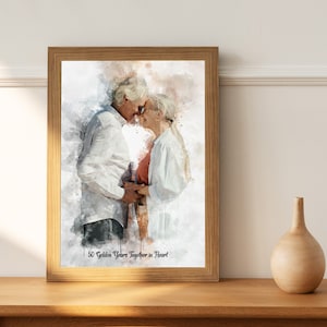 30th wedding anniversary gift for couple 40th anniversary gift for Golden Anniversary  Anniversary Gift for Parents  Grandparents Portrait