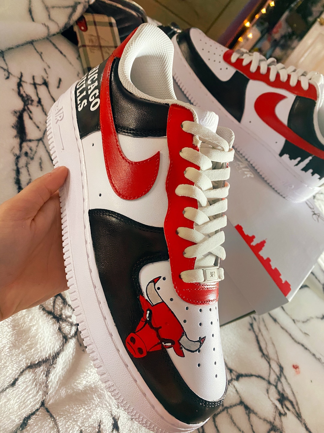 custom air force 1 water