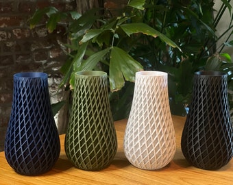 Blumenvase / Dekovase / 3D Druck / Vase / "Double Spiral" / Dekoration / Spiral Vase