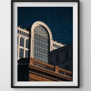 Fine Art Fotografie Druck: Balkon in der Skyline von Boston Zoom - Lifestyle Home + Office Decor