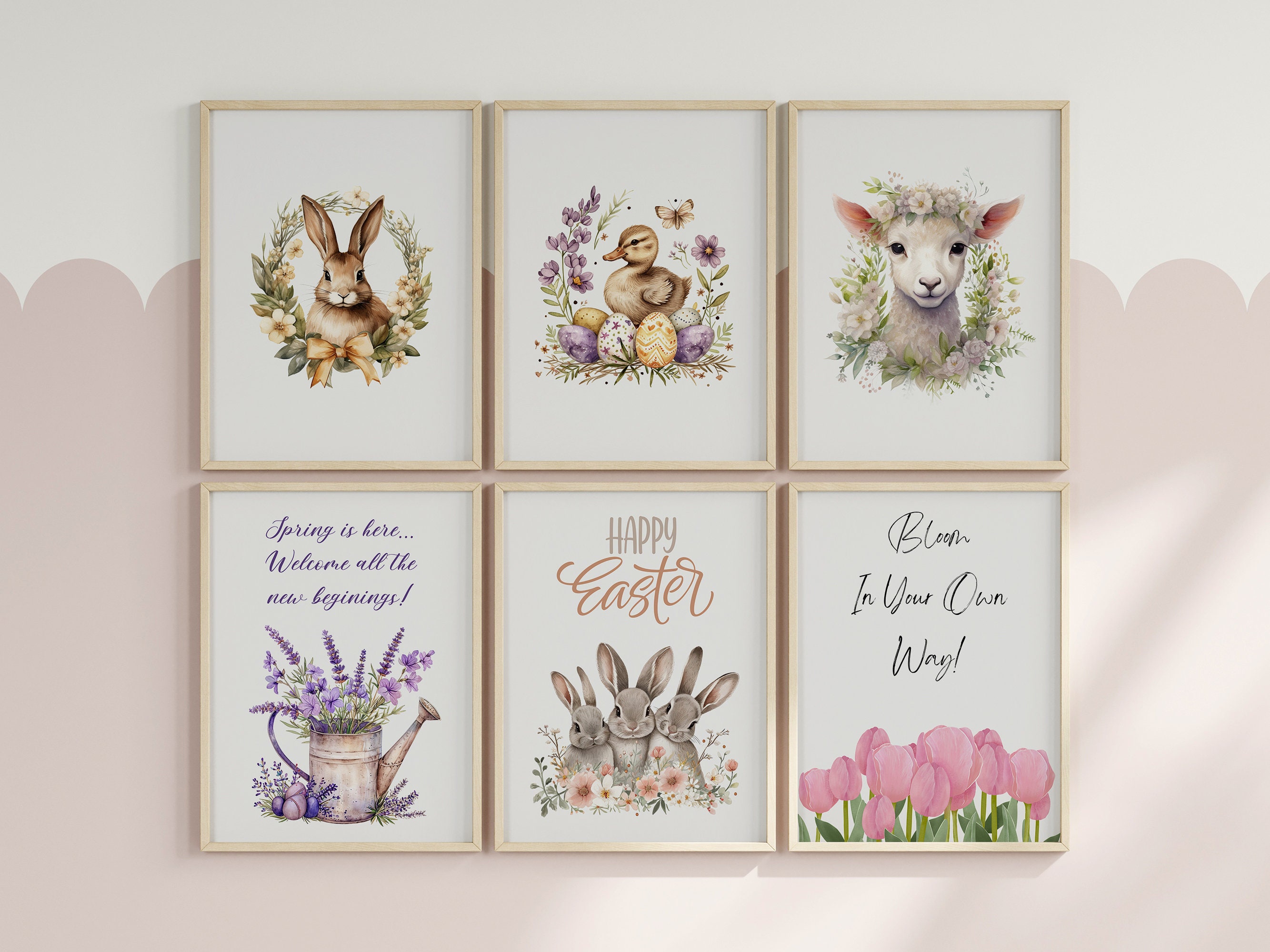 Set of 50 Easter Printable Wall Art Mega Bundle Easter Digital Art ...